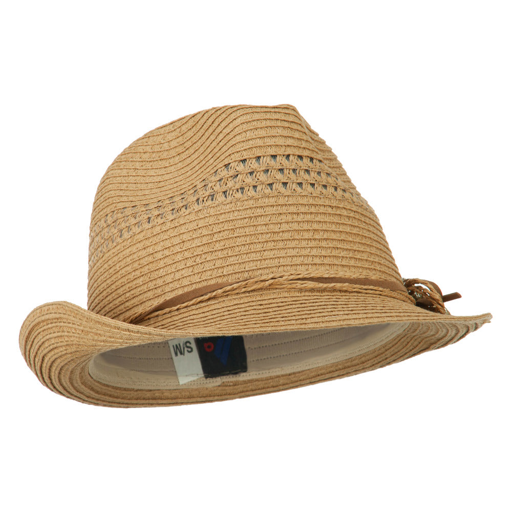 Ladies Toyo Braid Fedora Hat