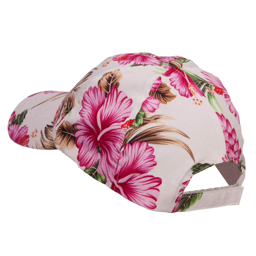 Low Profile Cotton Floral Cap