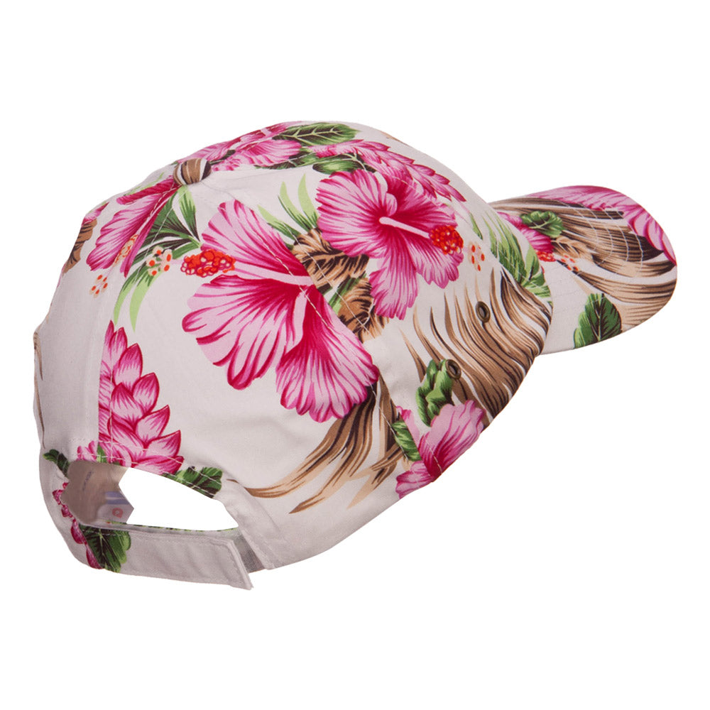 Low Profile Cotton Floral Cap