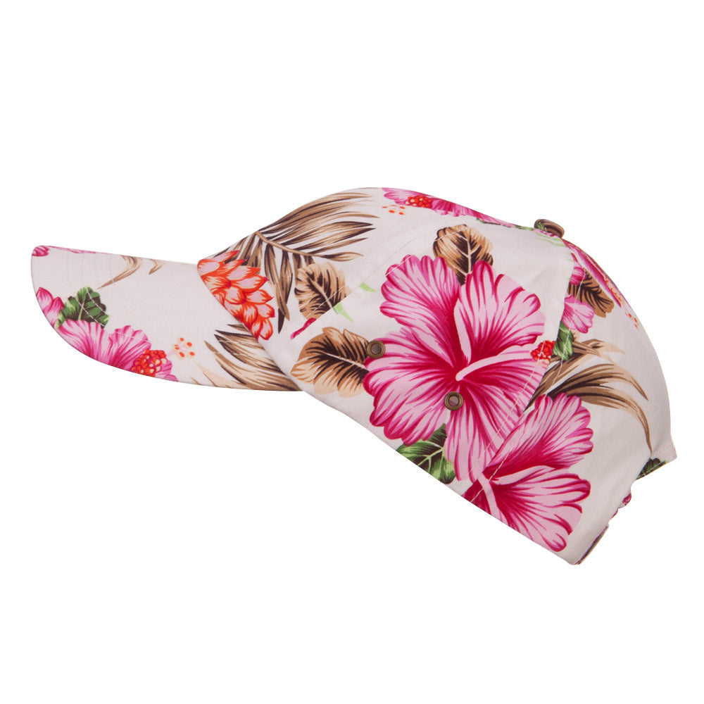 Low Profile Cotton Floral Cap