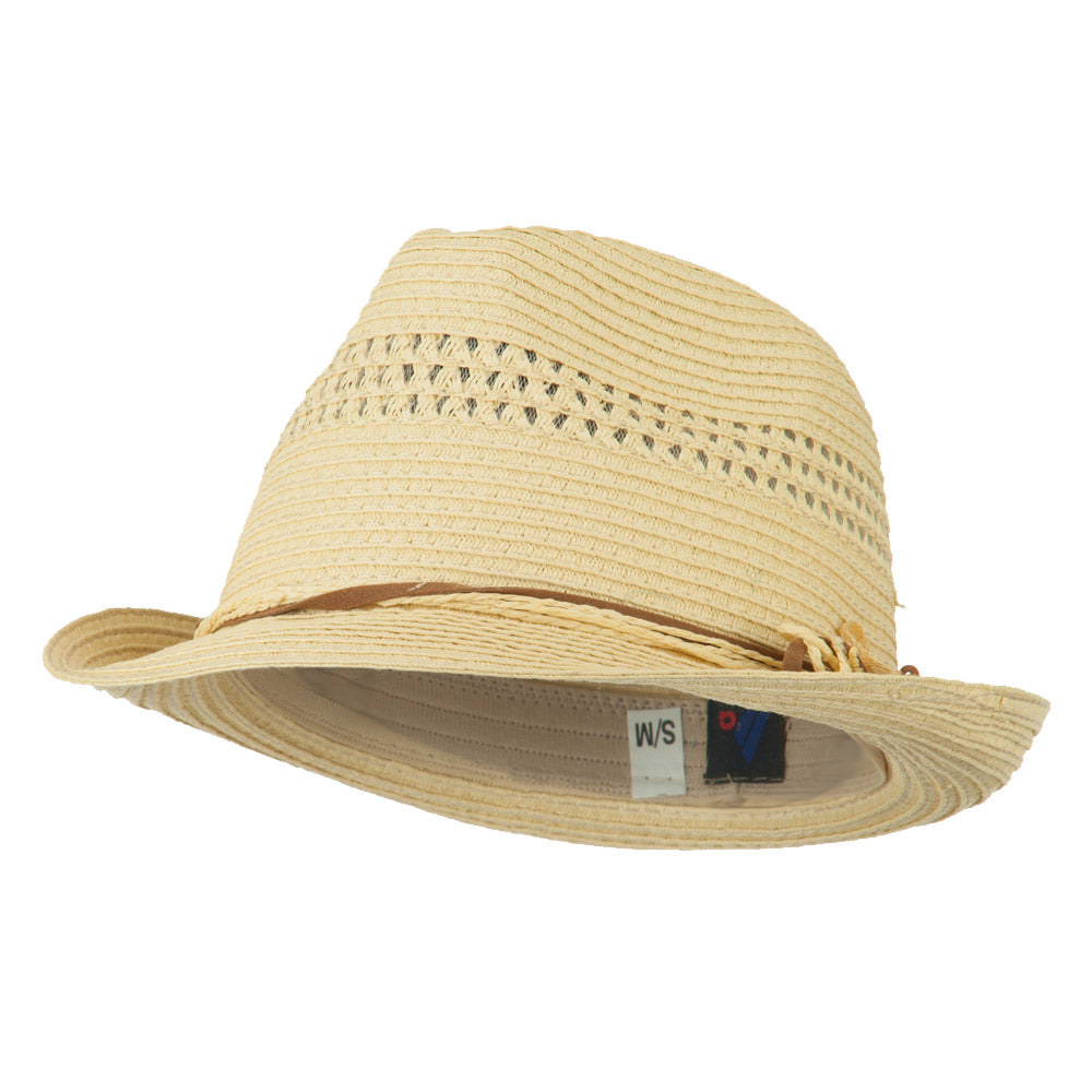 Ladies Toyo Braid Fedora Hat