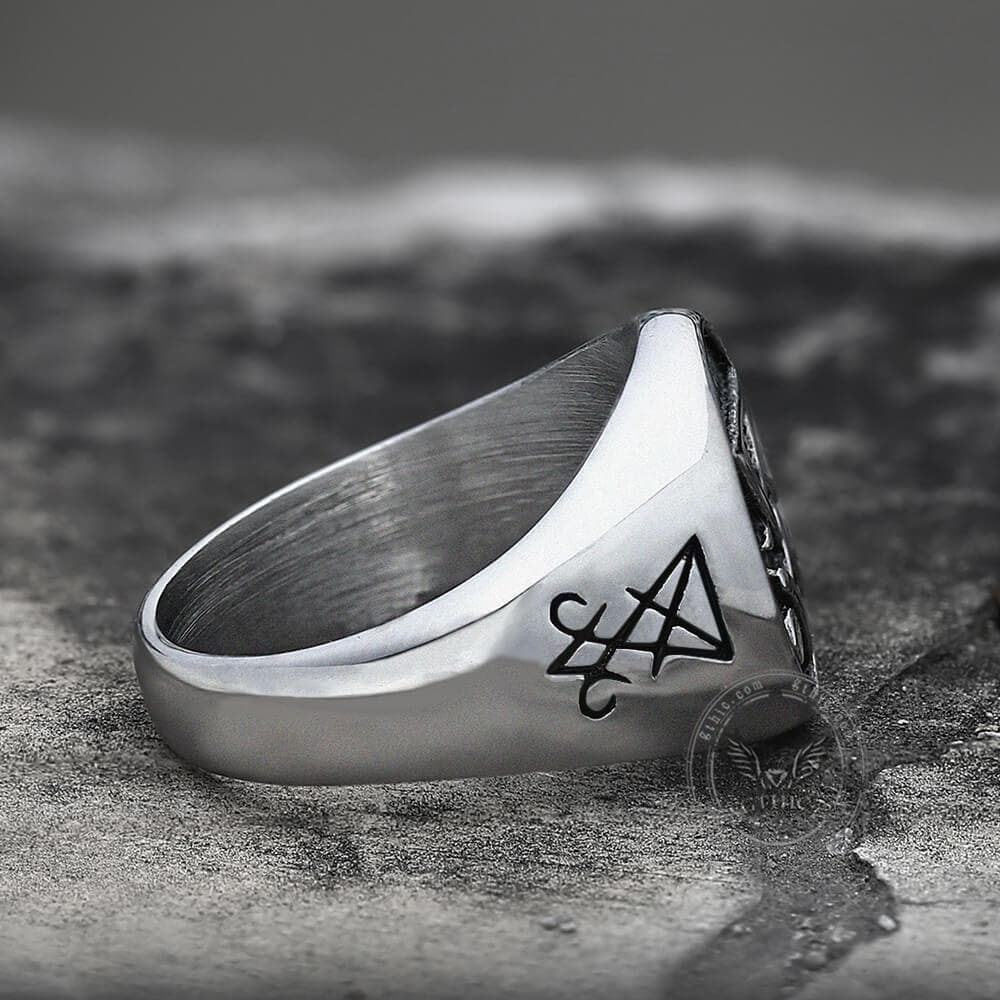 Lucifer Nephilim Seal Stainless Steel Ring
