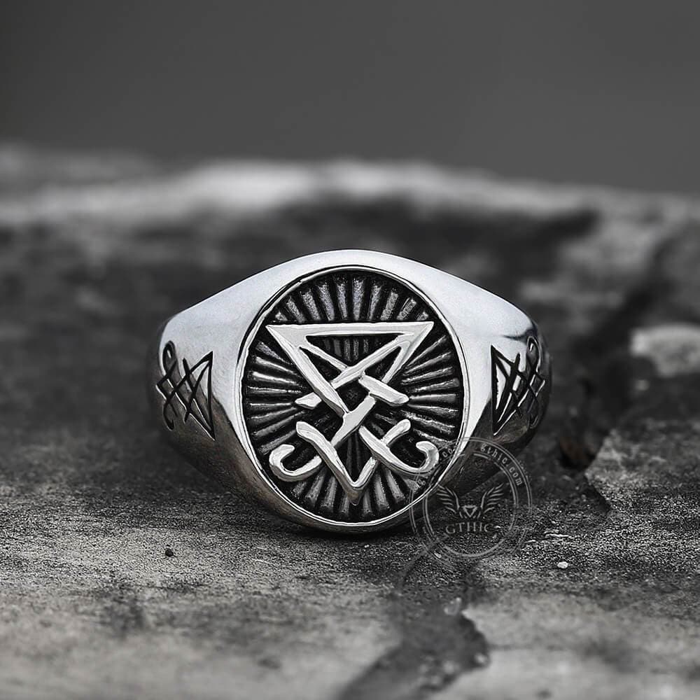 Lucifer Nephilim Seal Stainless Steel Ring