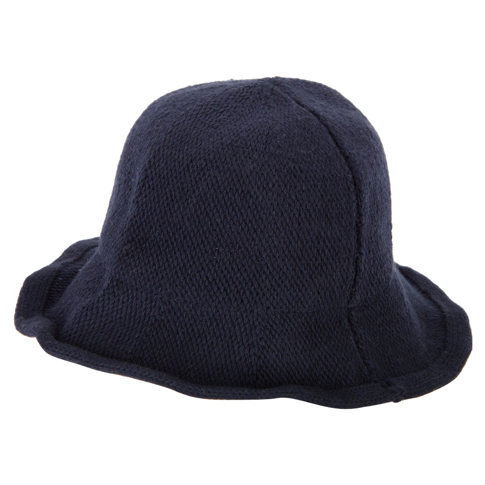 Ladies Wool Wired 3 Inch Brim Bucket Hat