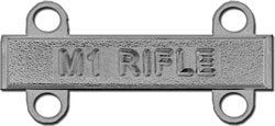 U.S. Army Qualification Bars for Marksmanship Qualification Badges - Shiny (Non-Subdued)