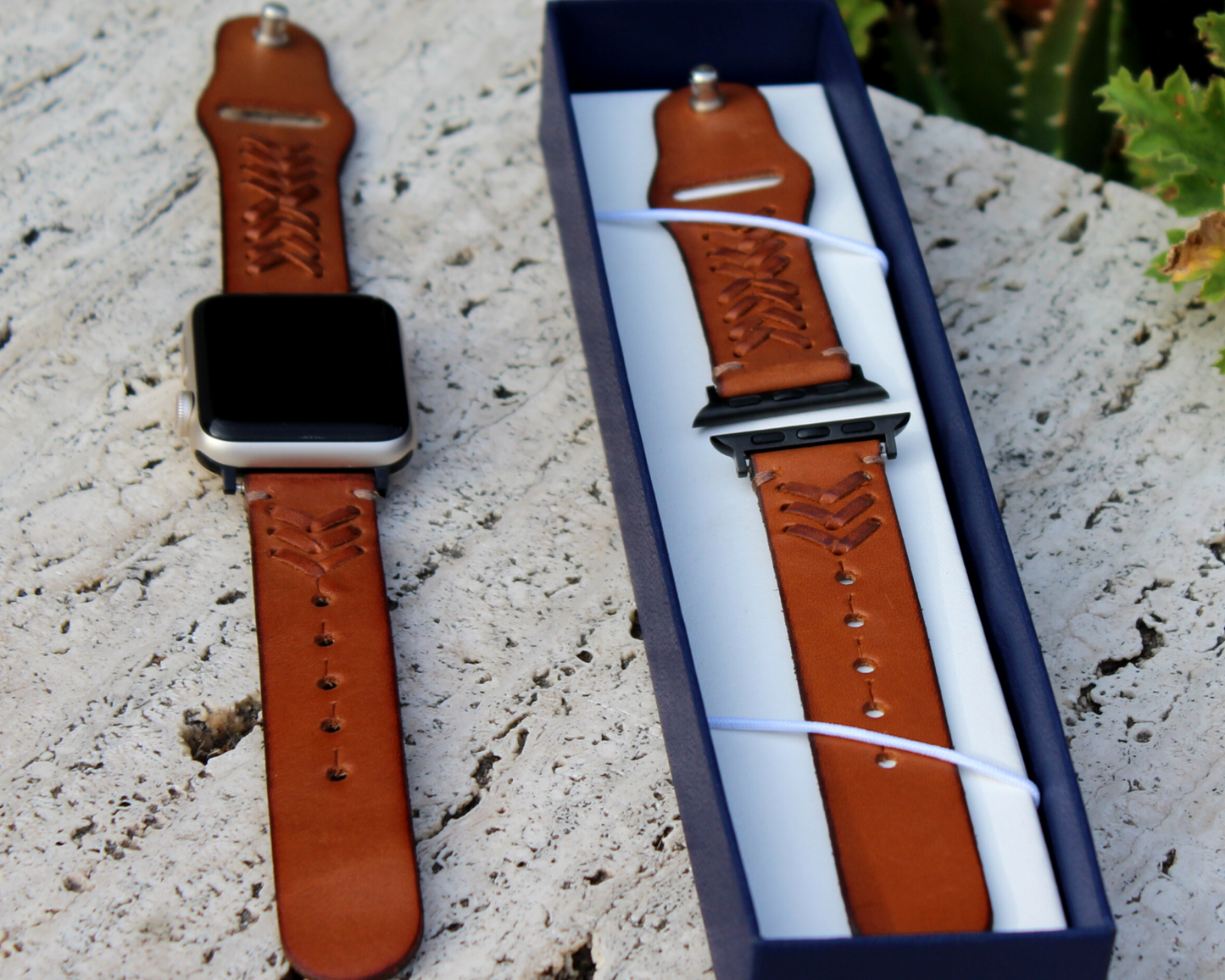 Braided Leather Apple Watch Band