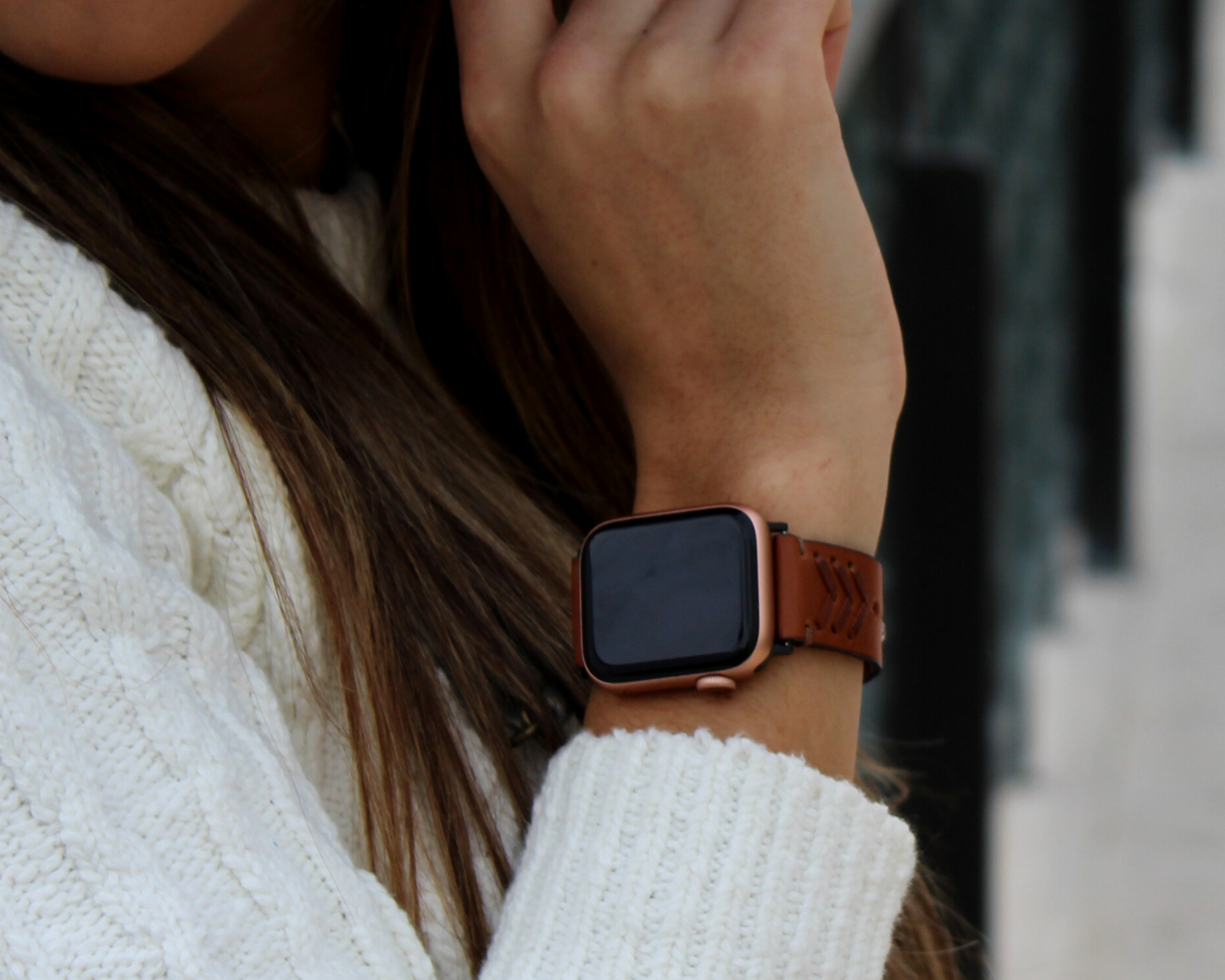 Braided Leather Apple Watch Band