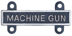 U.S. Army Qualification Bars for Marksmanship Qualification Badges - Silver Oxide Finish