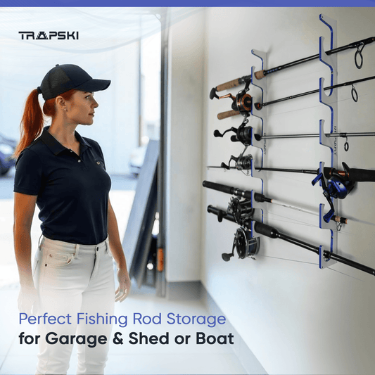 Made in the USA Premium Fishing Rod Racks | Wall or Ceiling or Boat Mounted