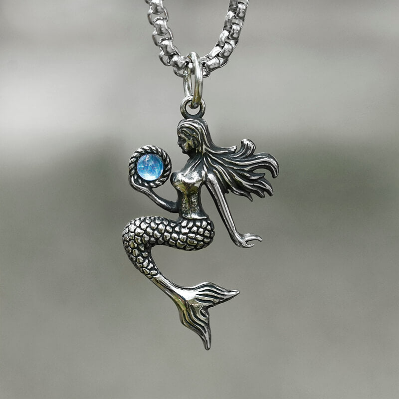 Magic Mermaid Stainless Steel Pendant