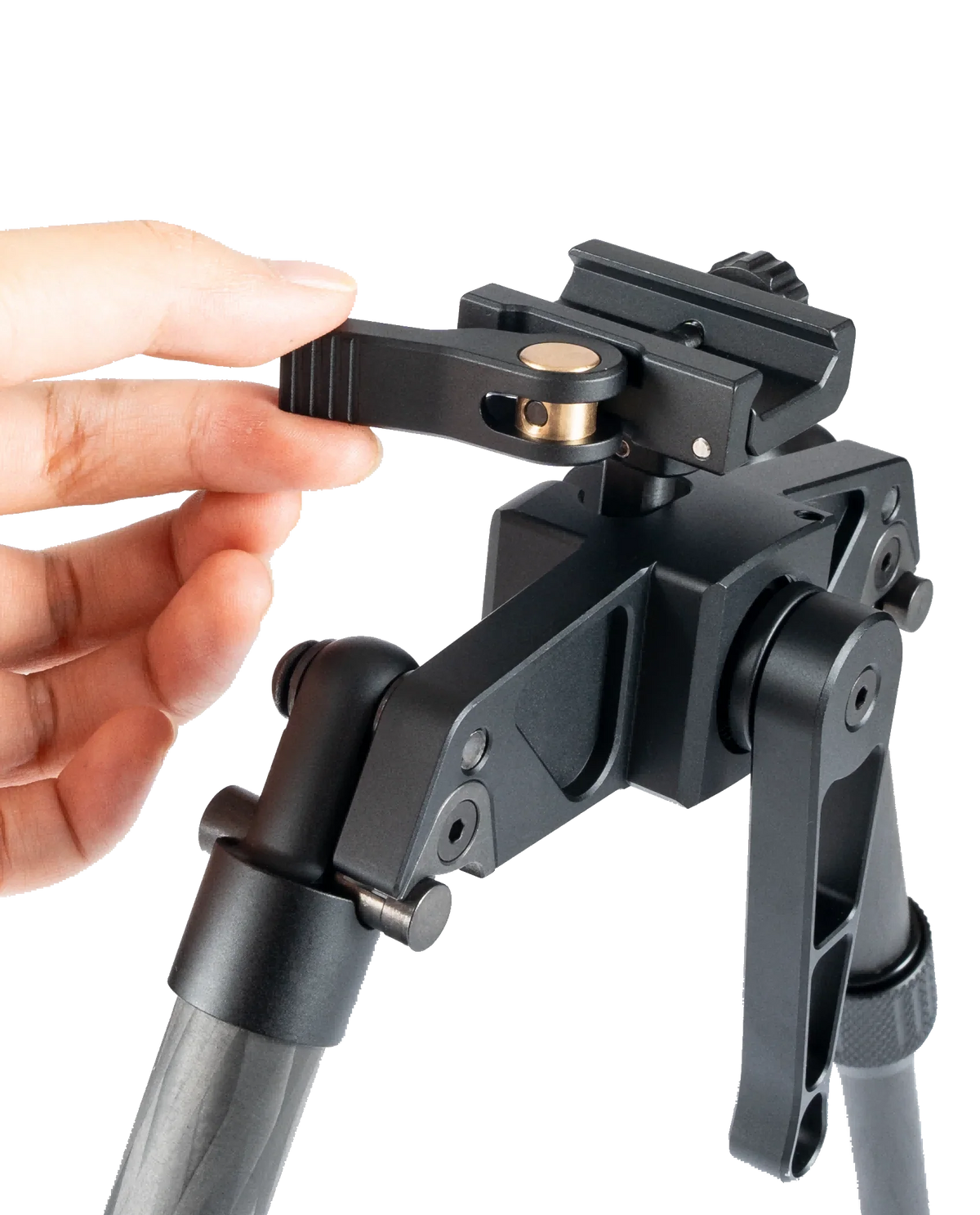 Linkogear HB-C03-BLK Carbon Fiber Bipod Picatinny & ARCA Monoball Fix 26mm Mount