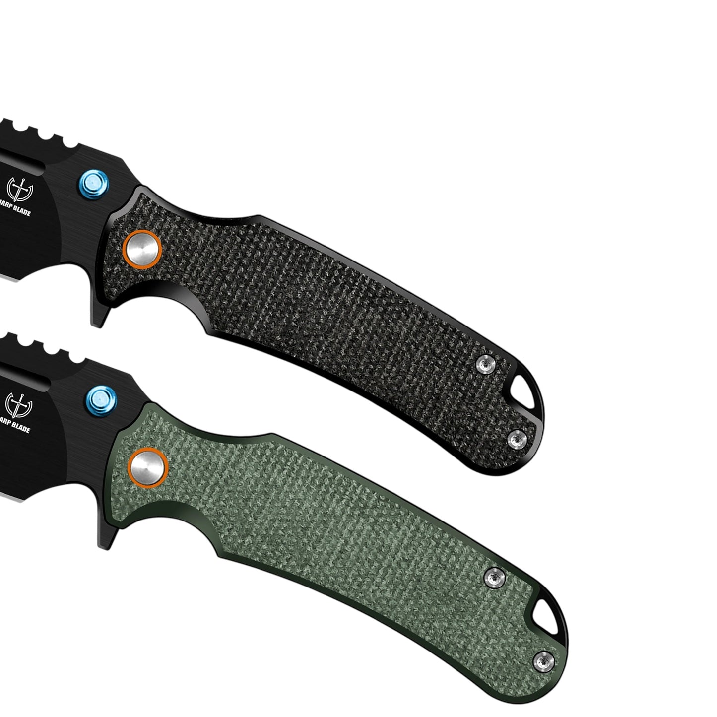 Sharp Blade Premium 14C28N EDC Folding Knife | Micarta | Thumb Stud & Flipper