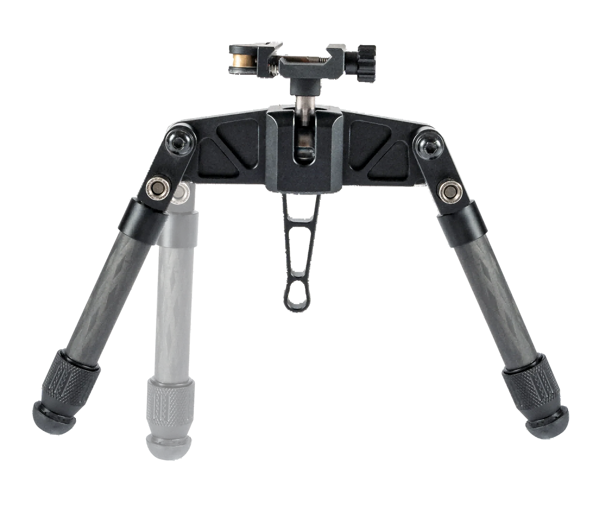 Linkogear HB-C03-BLK Carbon Fiber Bipod Picatinny & ARCA Monoball Fix 26mm Mount