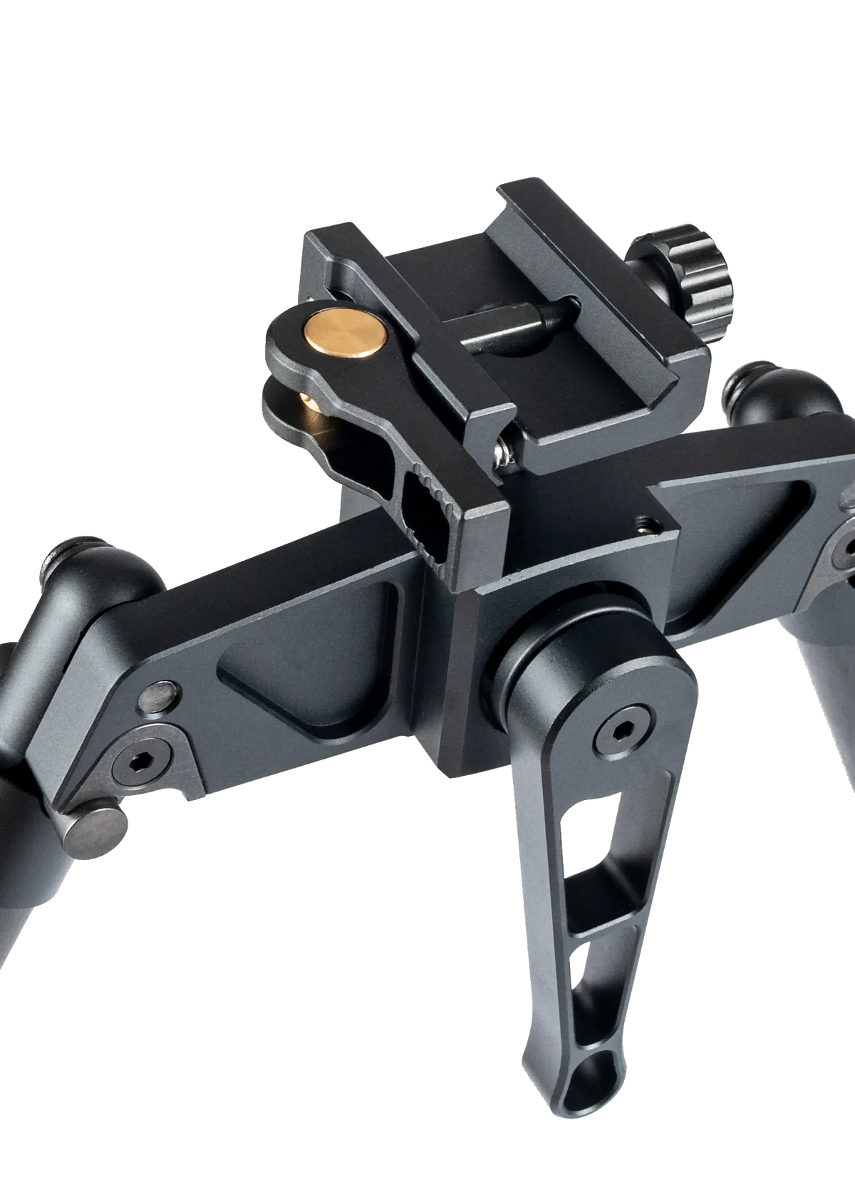 Linkogear HB-C03-BLK Carbon Fiber Bipod Picatinny & ARCA Monoball Fix 26mm Mount