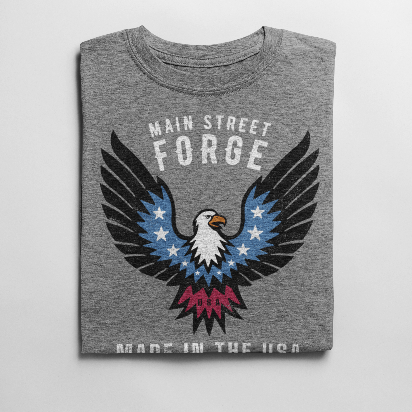 Main Street Forge Eagle T-Shirt - Tri Blend T-Shirt