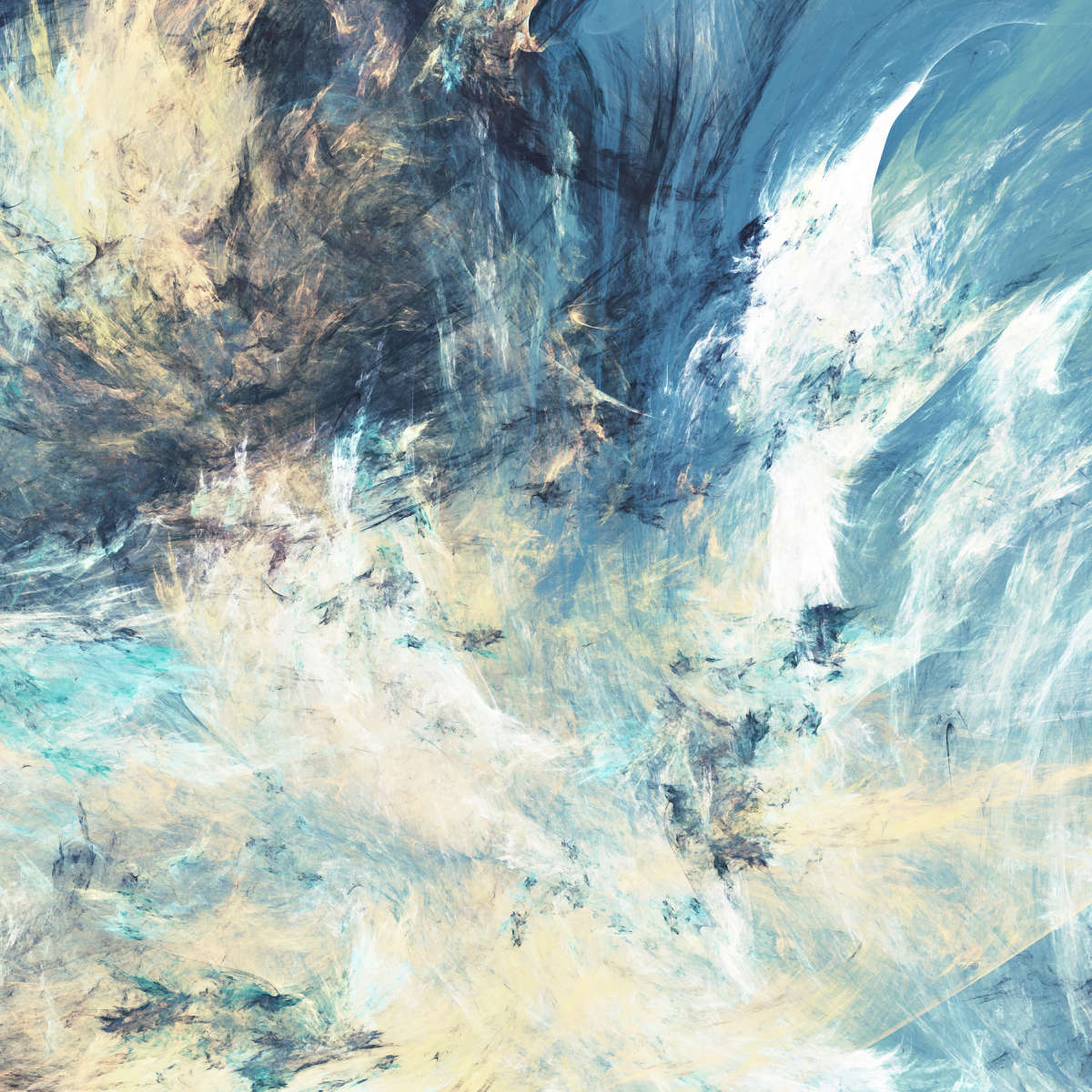 Frosty Dynamic Abstract Wall Art