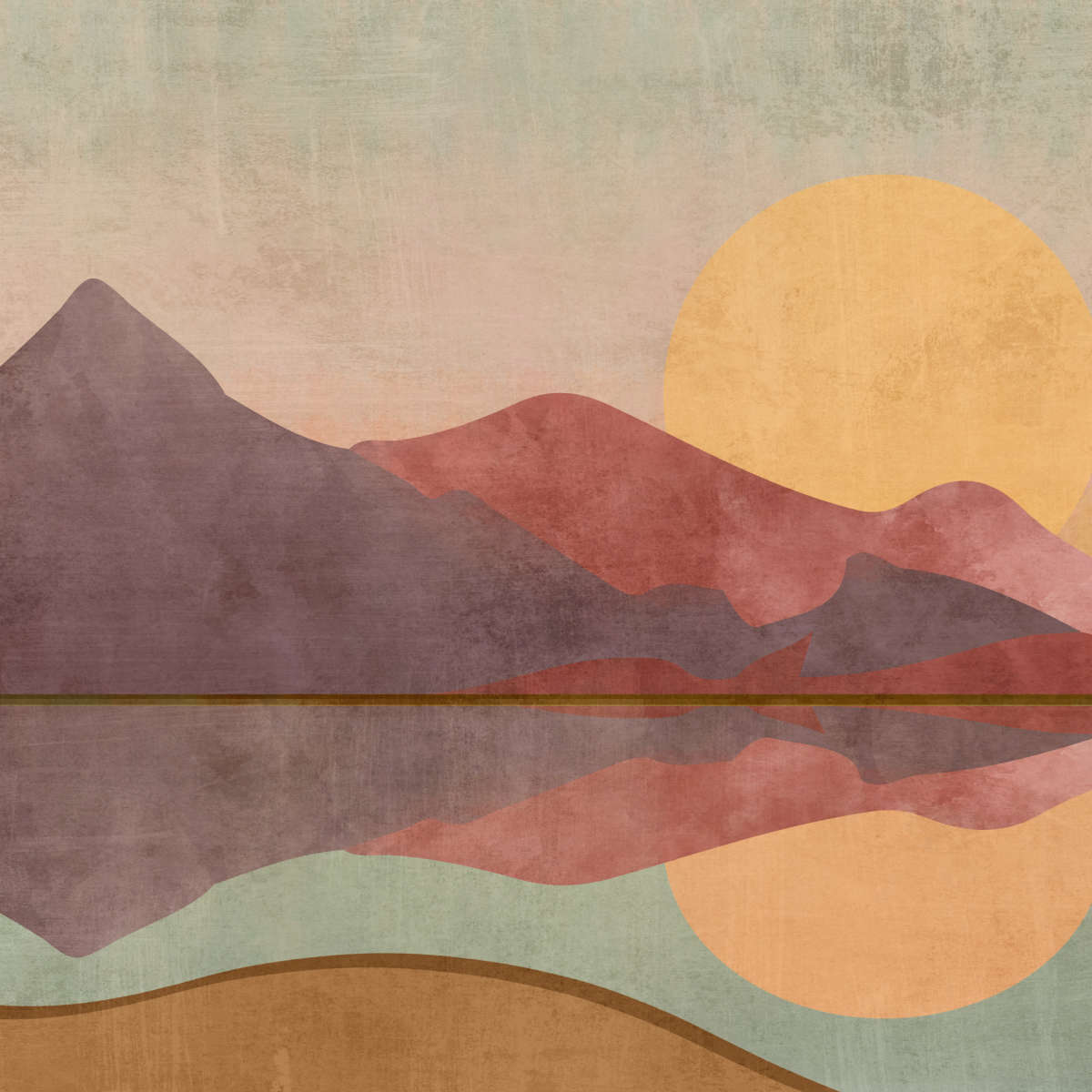 Boho Sundown Wall Art