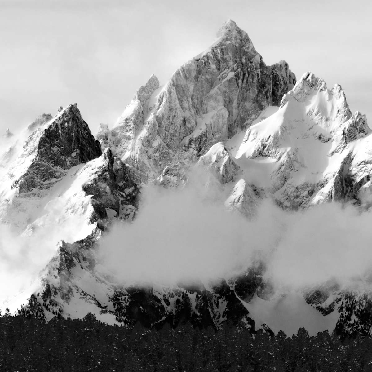 Snowcapped Grand Tetons Wall Art
