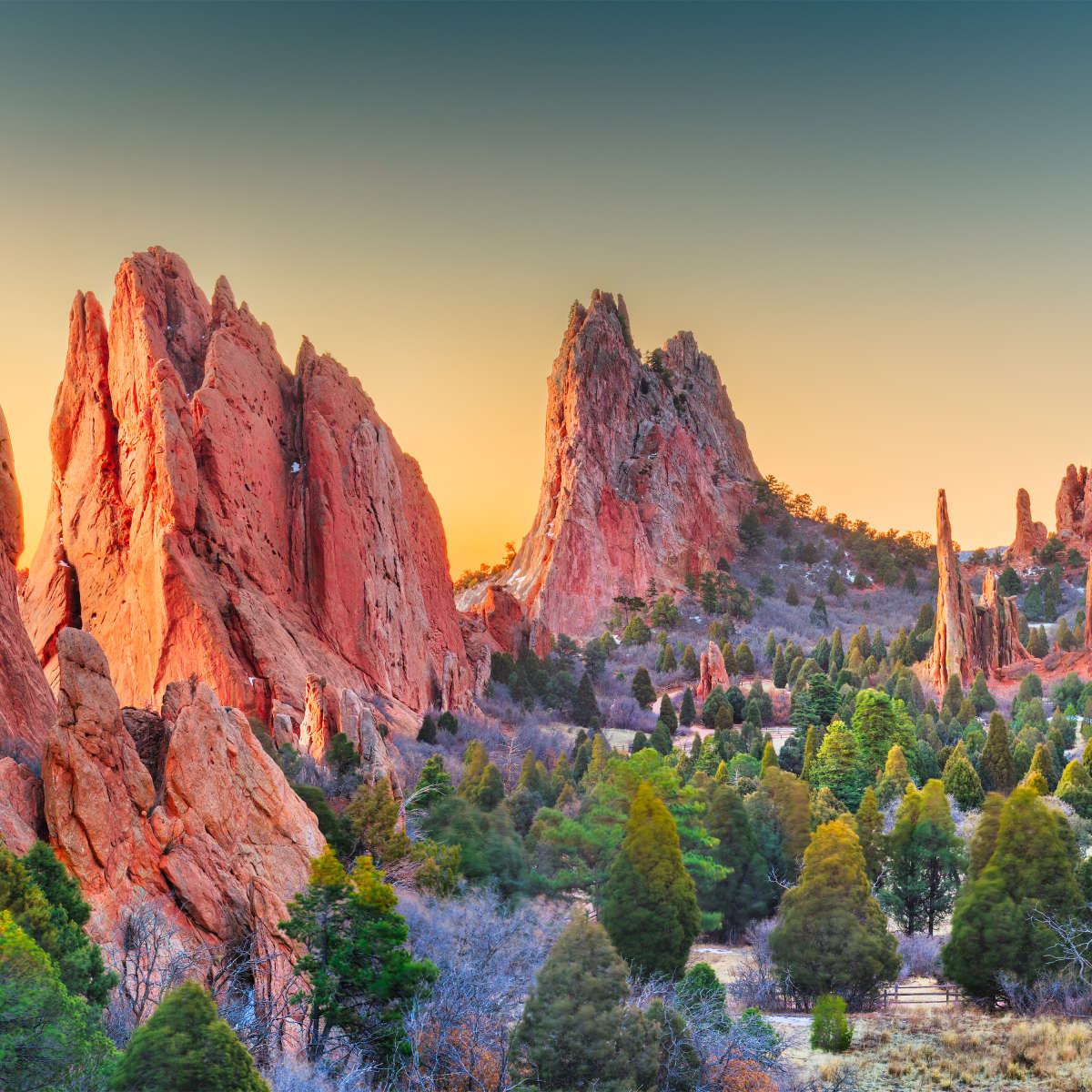 Garden Of The Gods Sunrise Wall Art