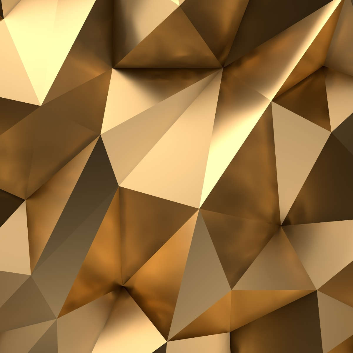 Golden Abstract Wall Art