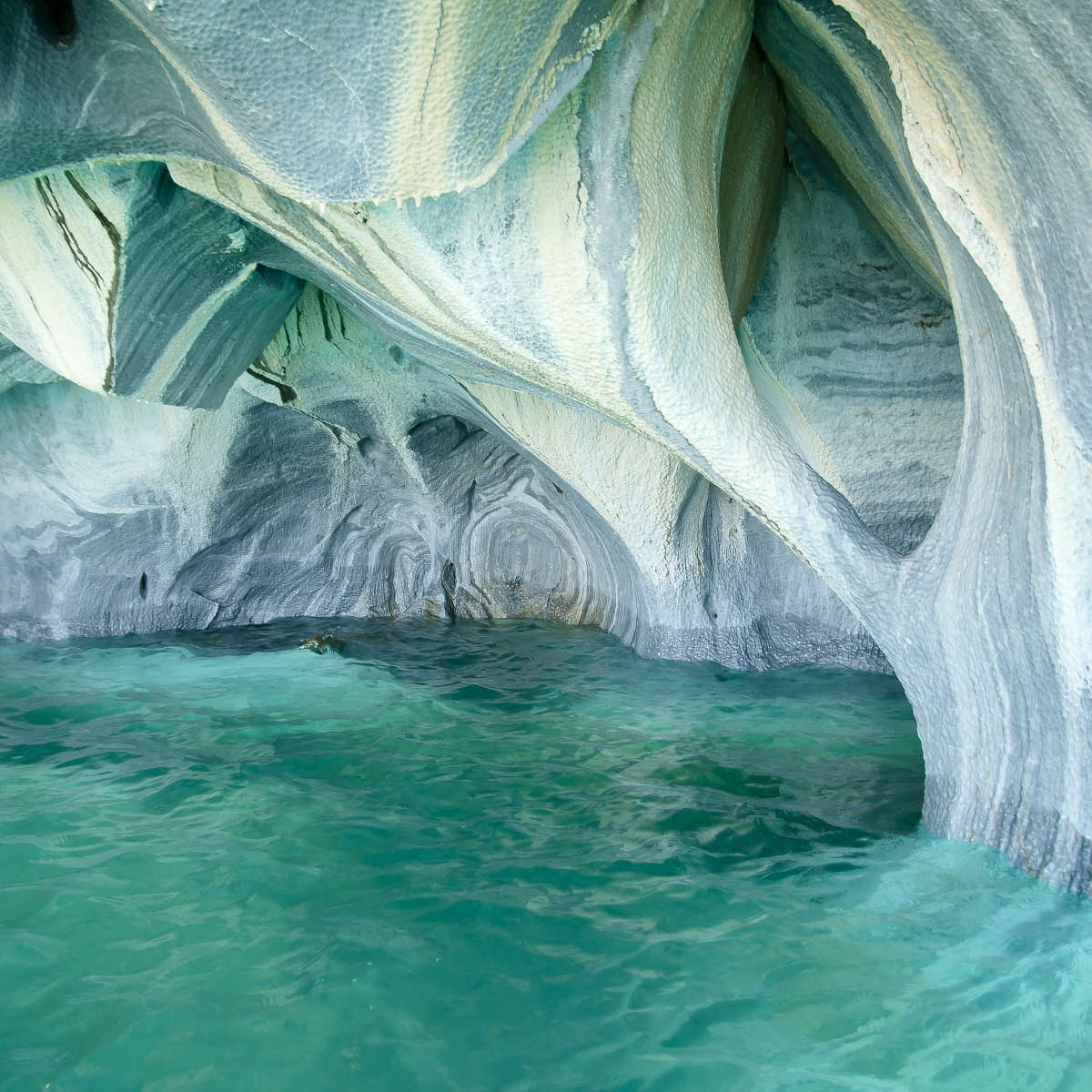 Marble Caves Carrera Lake Wall Art