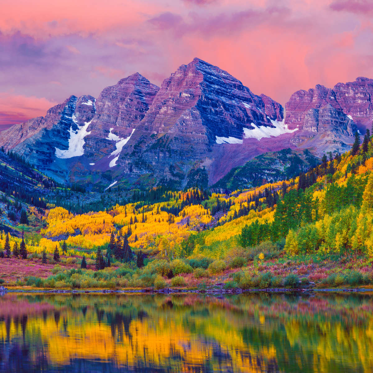Maroon Bells Autumn Beauty Wall Art