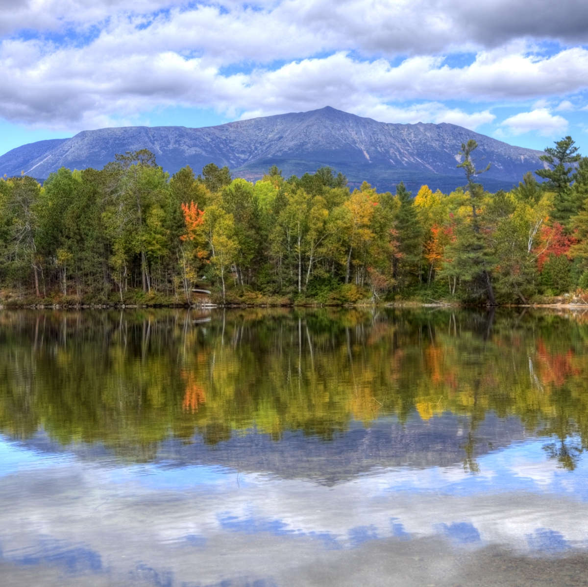 Mount Katahdin Lake Landscape Wall Art