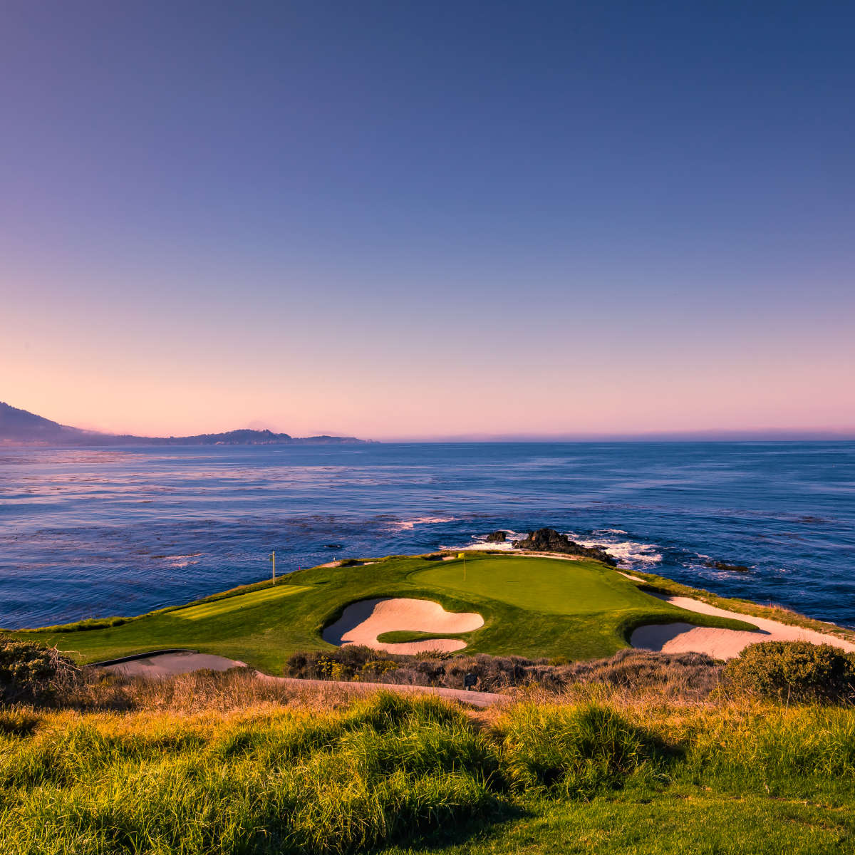 Pebble Beach Blue Sky Wall Art