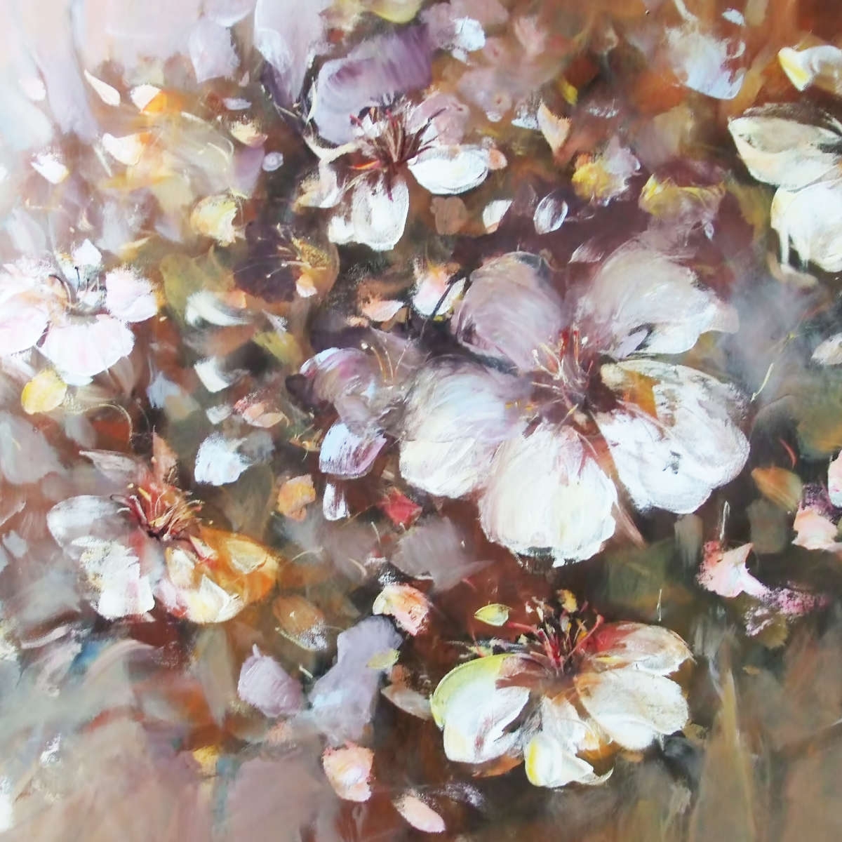 Abstract Almonds Blossom Wall Art