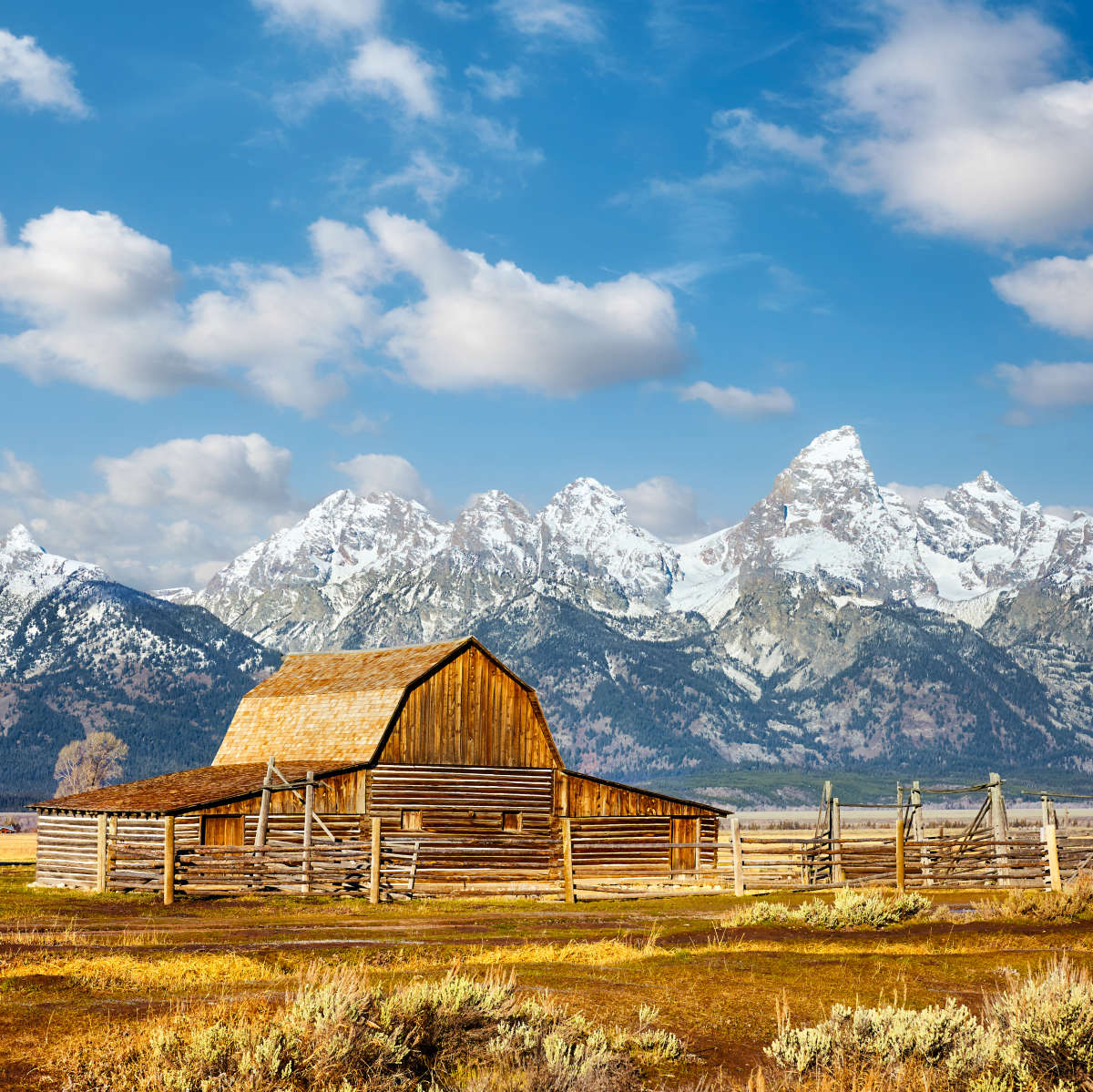 Teton Range Moulton Barn Wall Art