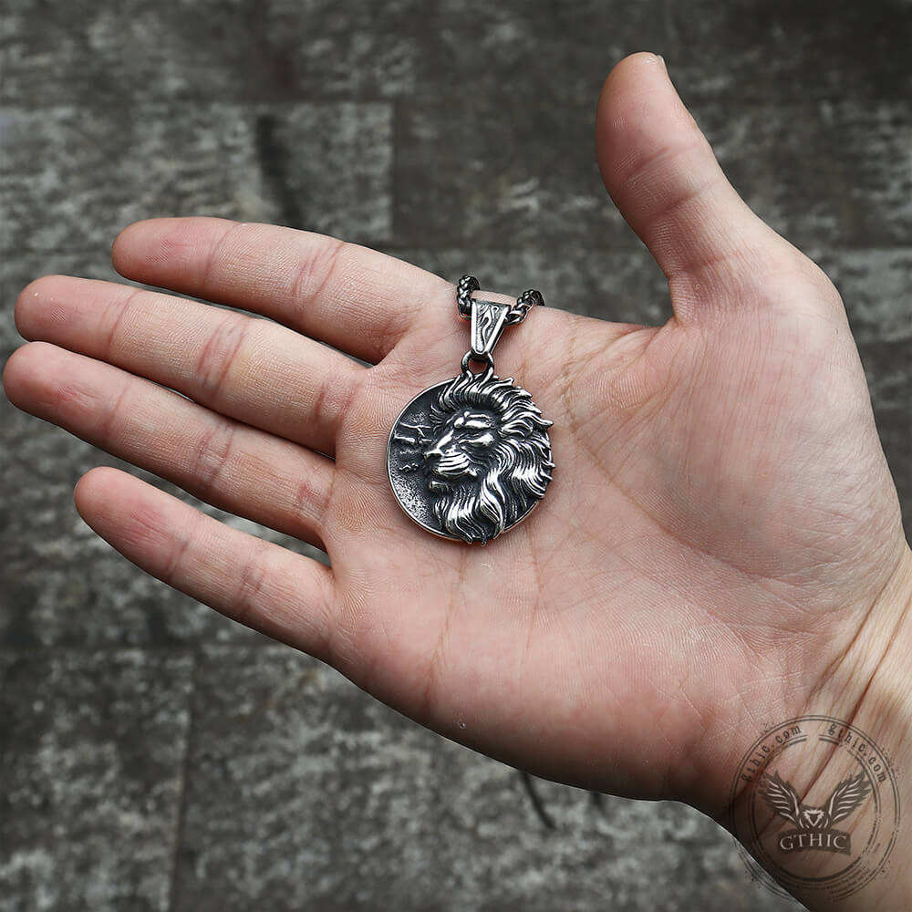 Majestic Lion Head Stainless Steel Pendant