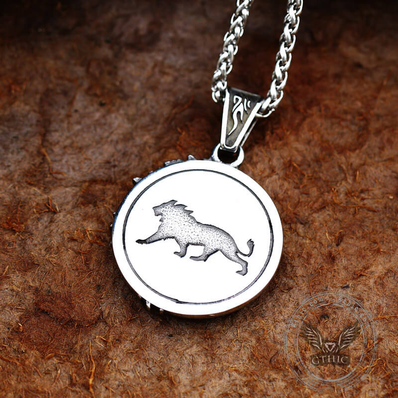 Majestic Lion Head Stainless Steel Pendant