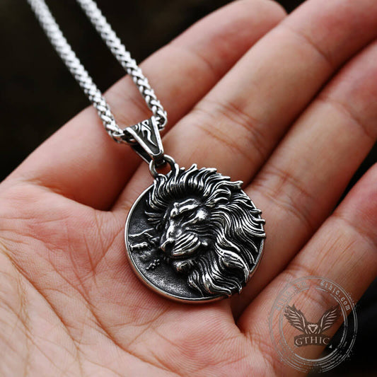 Majestic Lion Head Stainless Steel Pendant