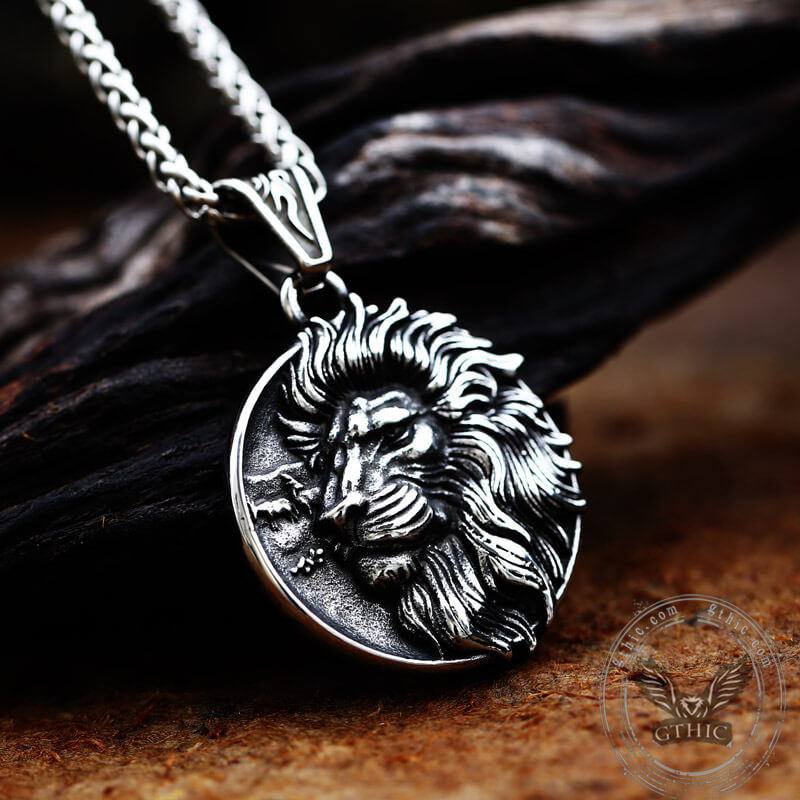 Majestic Lion Head Stainless Steel Pendant