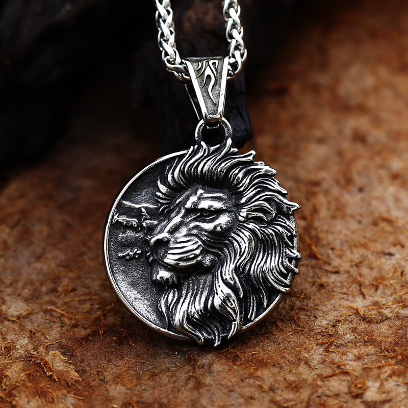 Majestic Lion Head Stainless Steel Pendant