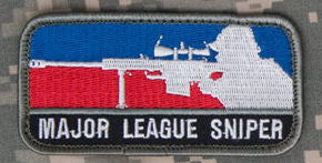 CLEARANCE - Major League Sniper Morale Patch - Mil-Spec Monkey