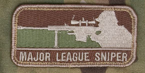 CLEARANCE - Major League Sniper Morale Patch - Mil-Spec Monkey