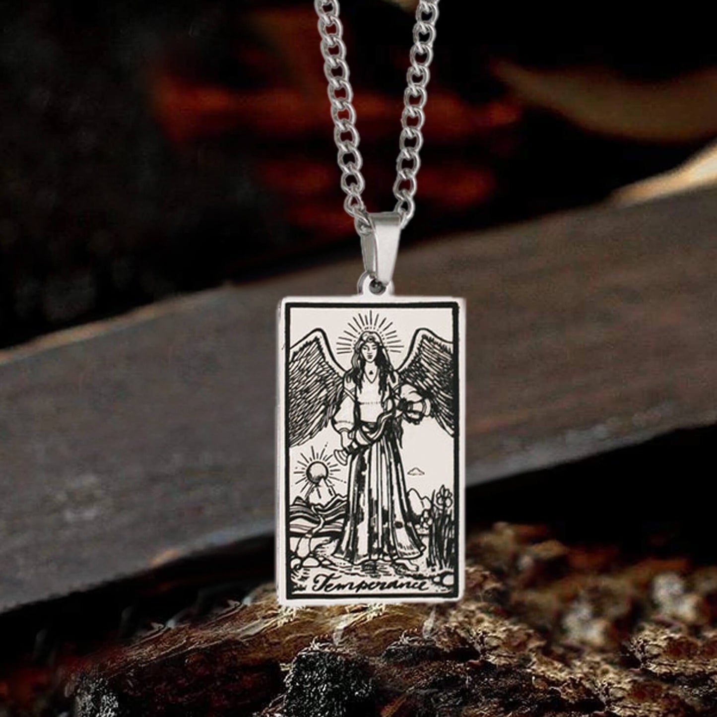 Major Arcana Tarot Stainless Steel Necklace