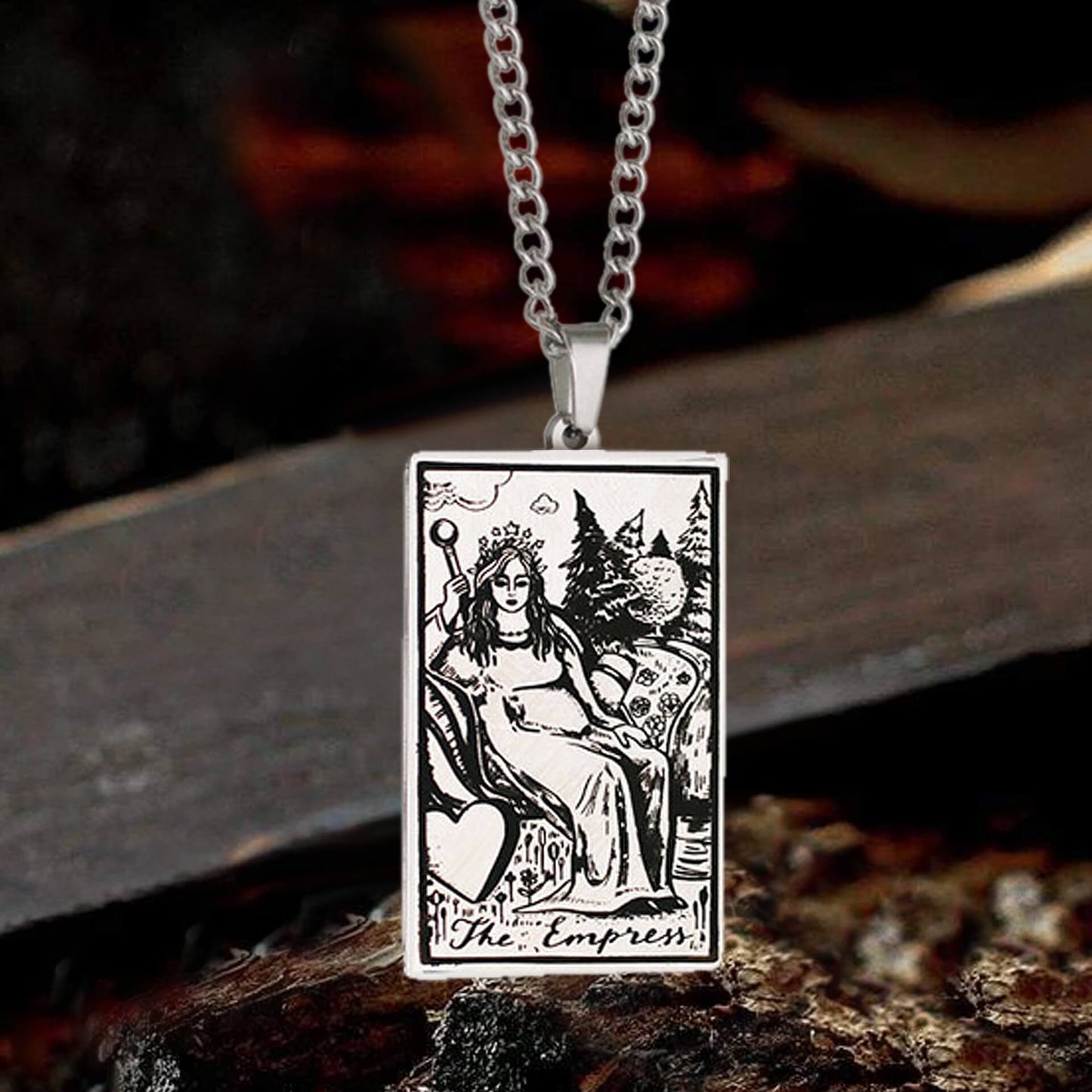 Major Arcana Tarot Stainless Steel Necklace