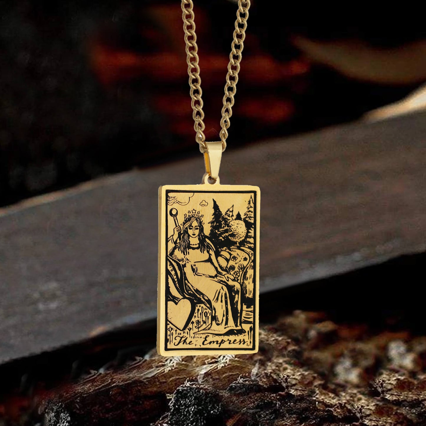 Major Arcana Tarot Stainless Steel Necklace