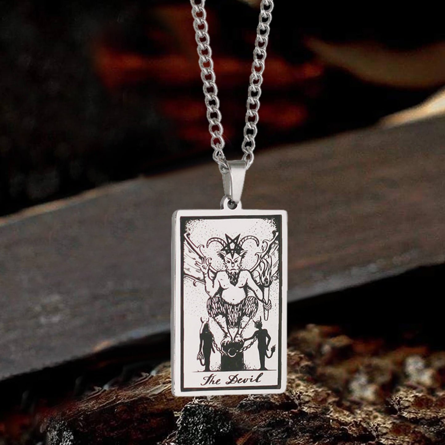 Major Arcana Tarot Stainless Steel Necklace