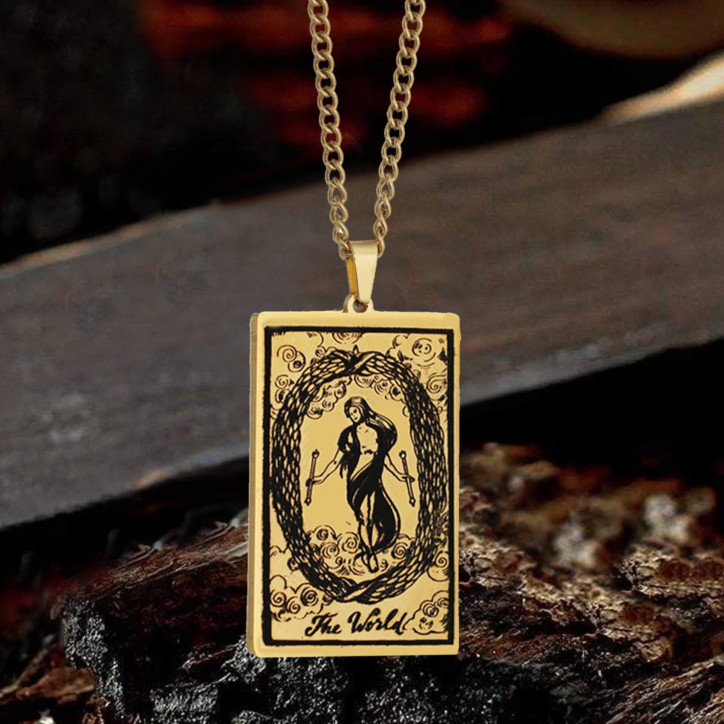 Major Arcana Tarot Stainless Steel Necklace