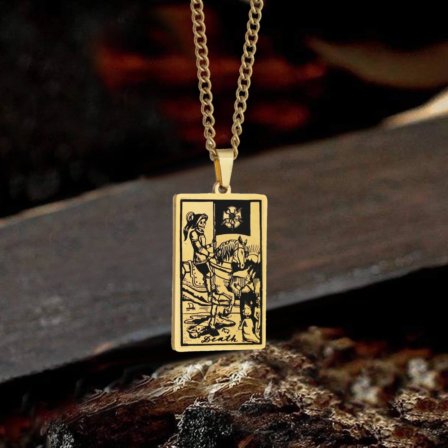 Major Arcana Tarot Stainless Steel Necklace