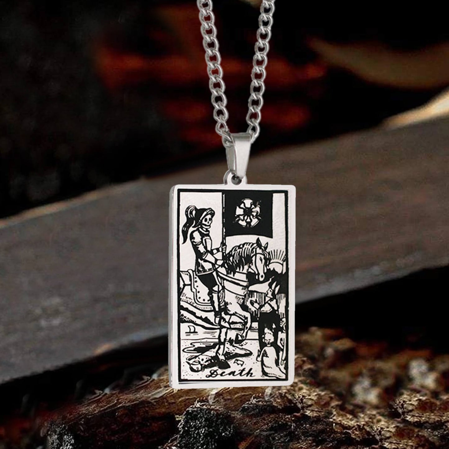 Major Arcana Tarot Stainless Steel Necklace