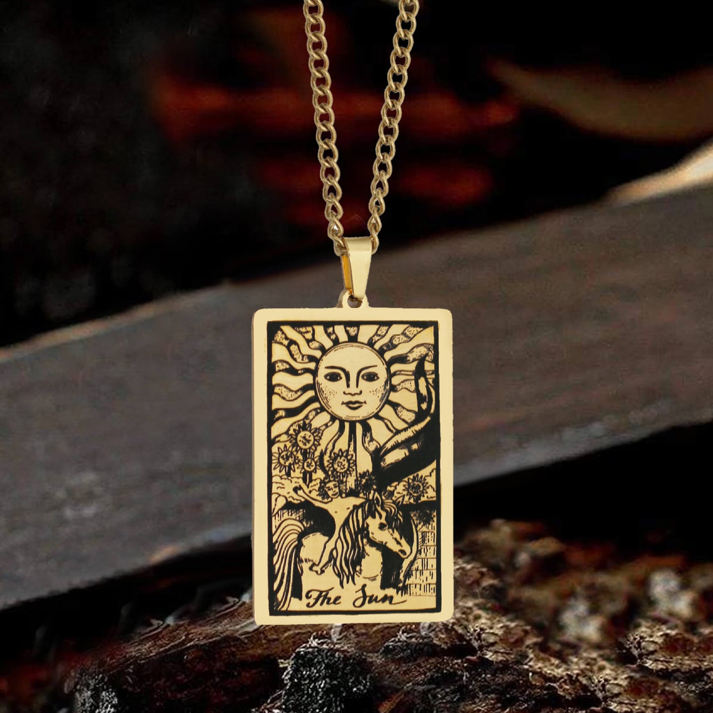 Major Arcana Tarot Stainless Steel Necklace