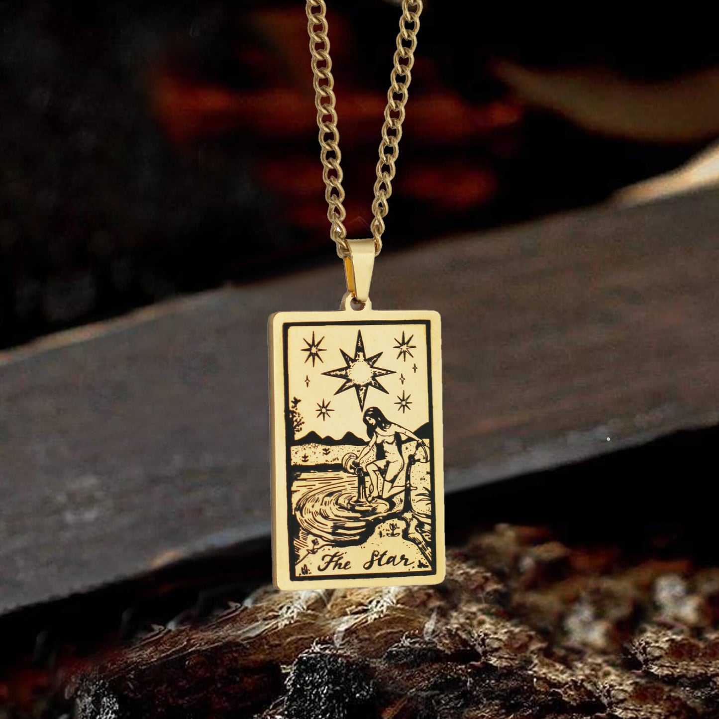 Major Arcana Tarot Stainless Steel Necklace