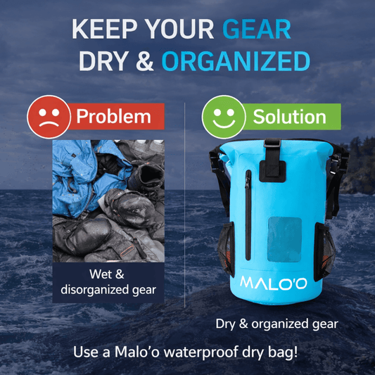 DryPack 30L Waterproof Backpack – Roll-Top Dry Bag for Beach, Travel & Outdoor Gear