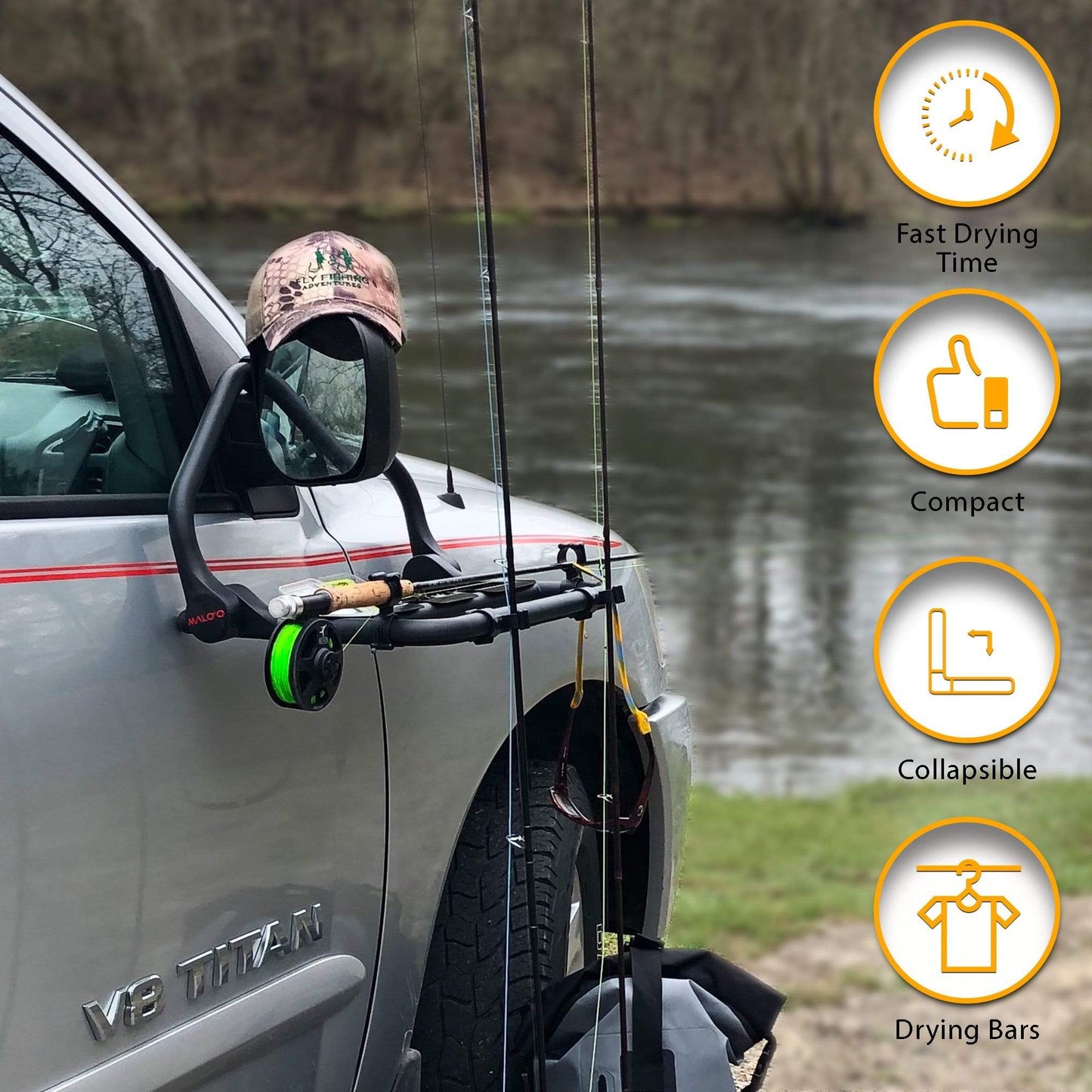 DryRack Fishing Rod Holder