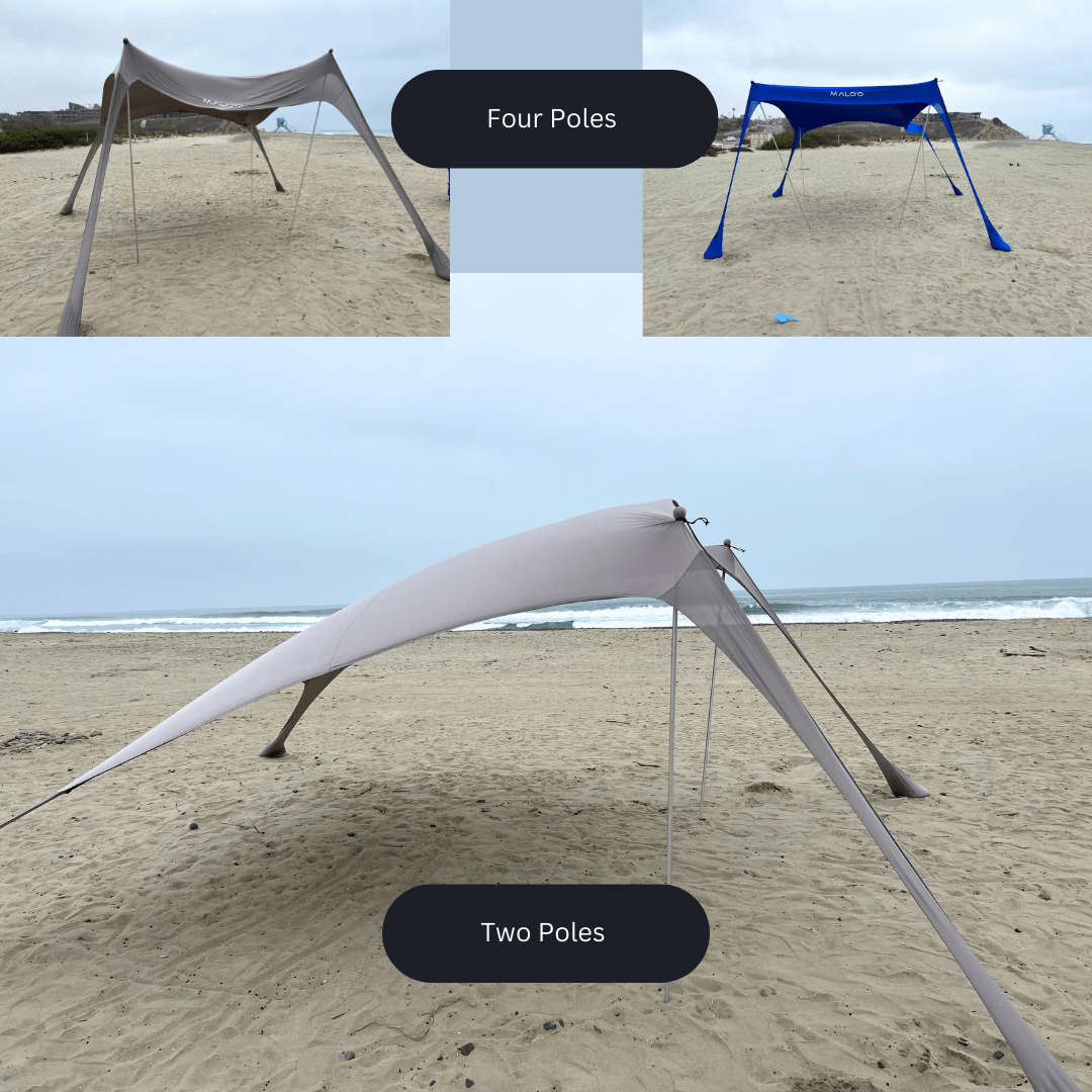 Malo’o DualShade™ 10x10 - Instant beach shade. Vehicle-ready awning