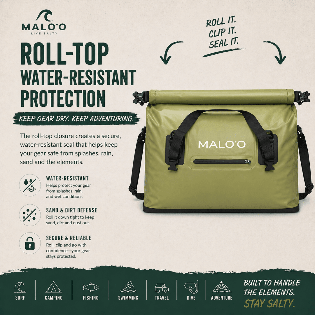 Malo'o Shoreline Changing & Carry Bag – Waterproof Wetsuit Changing Bag for Beach & Travel